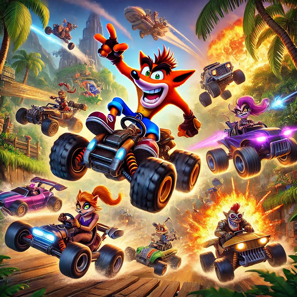 Karakter Paling Hebat di Crash Tag Team Racing